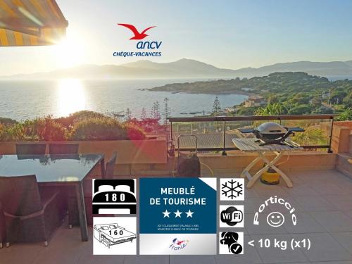Porticcio Apartamento | Douceur du soir - Duplex 45m2 - Terrasse - Jardinet - Wifi fibre - Plage à pied