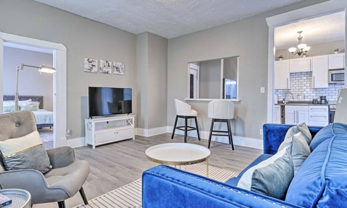 Herron Morton Apartamento | Downtown Indy Blue Heaven