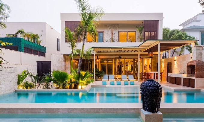 Campestre Villa | Playacar - New House 16 Guest Luxurious 5-bedroom villa with Swimming Pool in