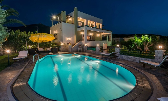 Roussospiti Villa | Dream Villa Enigma with 2 private pools & sea view
