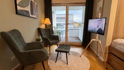 Augustinviertel Apartamento | DUHA HOMES - Stylisches Apartment, Stellplatz, Küche, Self Check-in