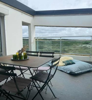 Fort-Mahon-Plage Apartamento | Dunes & Vagues, appartement avec balcon vue mer