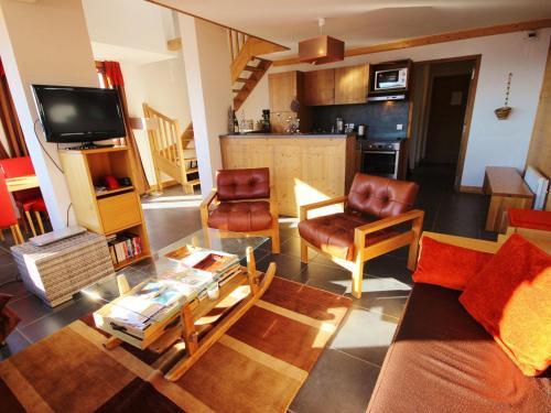 Arc-1600 Apartamento | Duplex 4 pièces pour 10 pers avec terrasse panoramique, piscine et sauna à Arc 1600 - FR-1-411-546