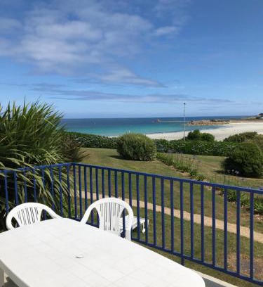 Trevou-Treguignec Apartamento | Duplex 6 pers piscine et vue mer