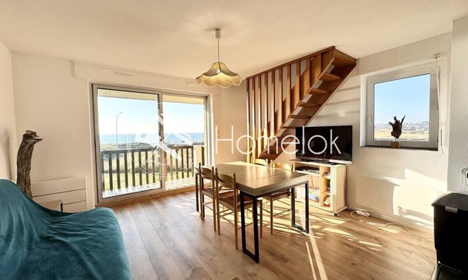 Guidel-Plages Apartamento | Duplex - Balcon - Vue océan 180