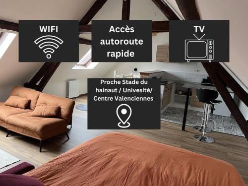 Aulnoy-lez-Valenciennes Apartamento | Duplex Caramel Moderne