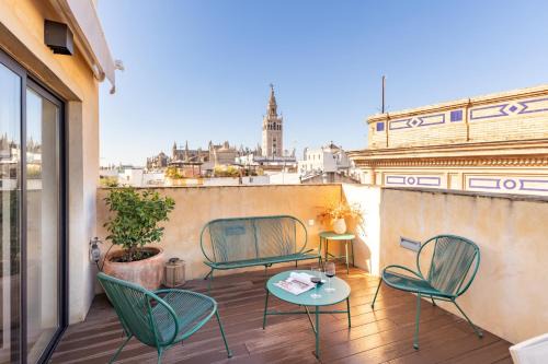 Santa Cruz Apartamento | Duplex con Terraza Privada y vistas a la Catedral