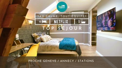Fillinges Apartamento | Duplex cosy - entre lacs et montagnes - Fêtes interdites