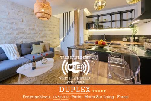 Veneux-les-Sablons Apartamento | Duplex High Standing 7'➤Fontainebleau⎮45'➤Paris + Terrace