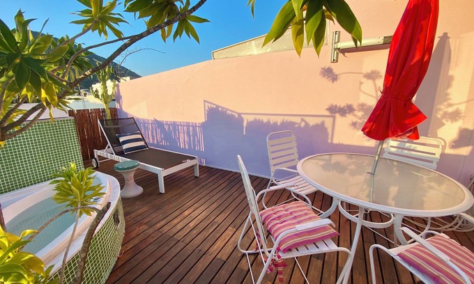 Ipanema Condominio | ATICO DÚPLEX IPANEMA POSTO 9. Jacuzzi, 2 terrazas + Wow Cristo Vistas!