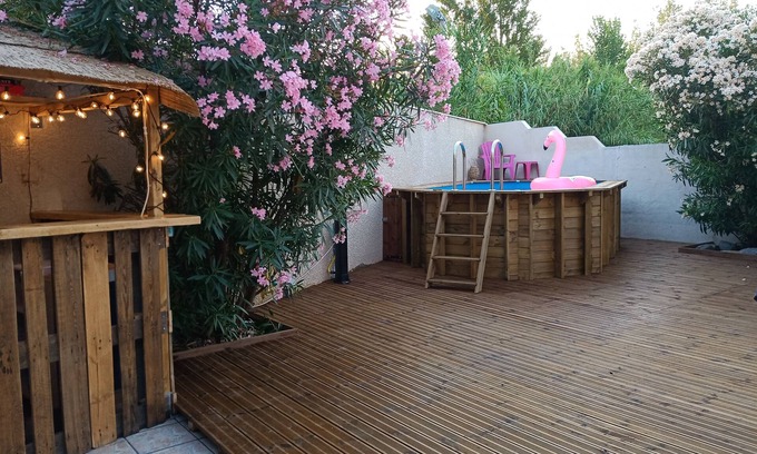 Marseillan Plage Condominio | Duplex "Les filles de la mer" private pool air conditioning