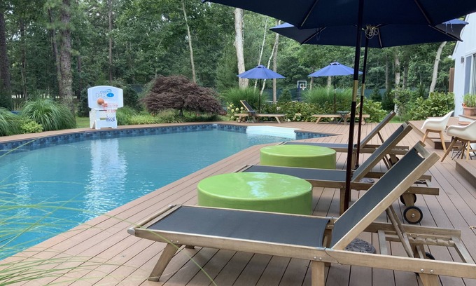 Northwest Harbor Casa | East Hampton Oasis Pool, Tennis & Basketball