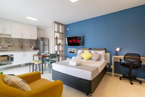 Campo Belo Apartamento | Easy Star - Studio encantador ao lado Aero - LJ01H