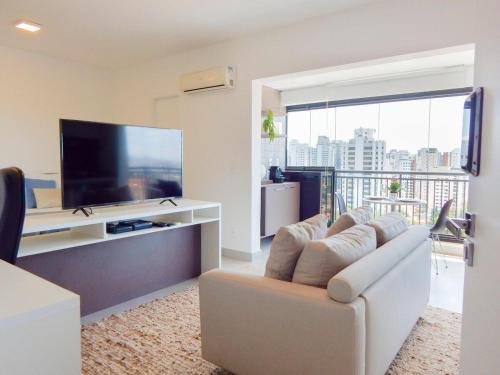Campo Belo Apartamento | Easy Star - Studio Iluminado e com Vista, ao lado do Aeroporto - PN02G