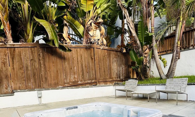 Del Mar Heights Cabaña | Eclectic surf loft w/ fire pit. Walking distance to the beach!