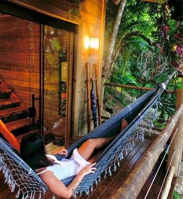 Trindade Chalet De Esquí | Eco Cabana a 150 metros da praia e centrinho