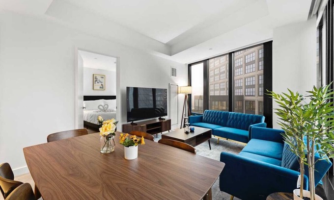 Fort Point Apartamento | Elegant 3BR 2BA Condo Seaport Boston.