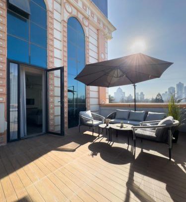 Dushanbe Apartamento | Elegant and Spacious 2 Bedroom Suite with Private 35sqm Terrace Next to Rudaki Park and City Center