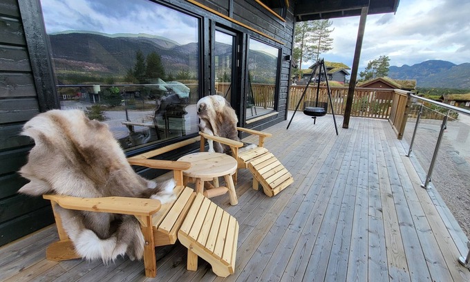 Vradal Cabina | Elegant black chalet with top amenities in Vrådal