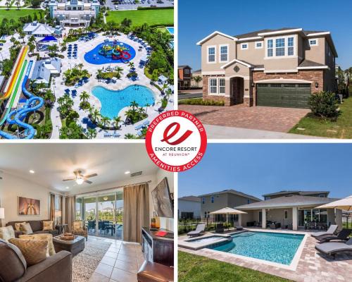 West Kissimmee Casa | Elegant Home Near Disney With Private Pool And Waterpark & Resort Access At Encore Resorts Reunion - 391Fl