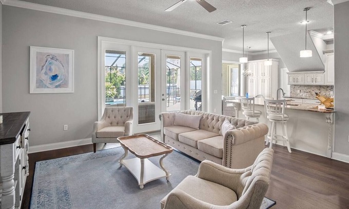 Lakeland Casa | Elegant Home with Pool, Office, Theater, and Fence