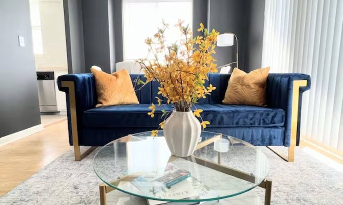 Ballston Apartamento | Elegant King Suite Metro DC