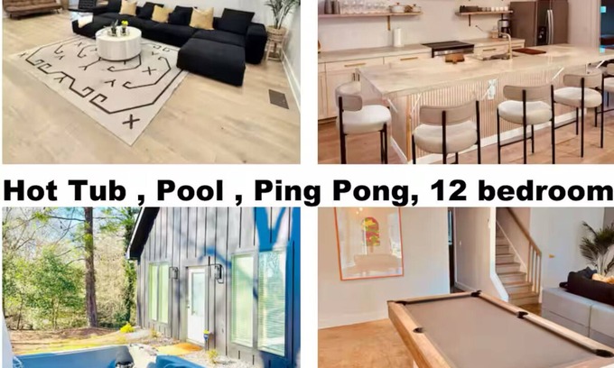 Peoplestown Casa | Elegant Modern Scandinavian Compound HOT TUB 12 bedrooms 6 bath Atlanta
