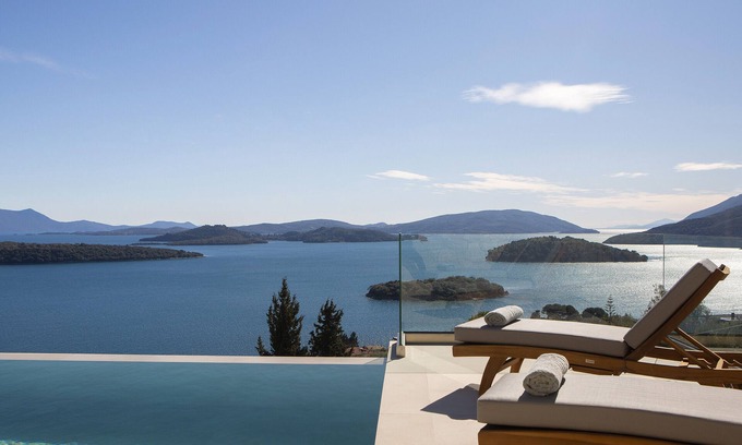 Perigiali Villa | Elegante villa de piedra, a poca distancia del centro de Pasa Beach y Nydri