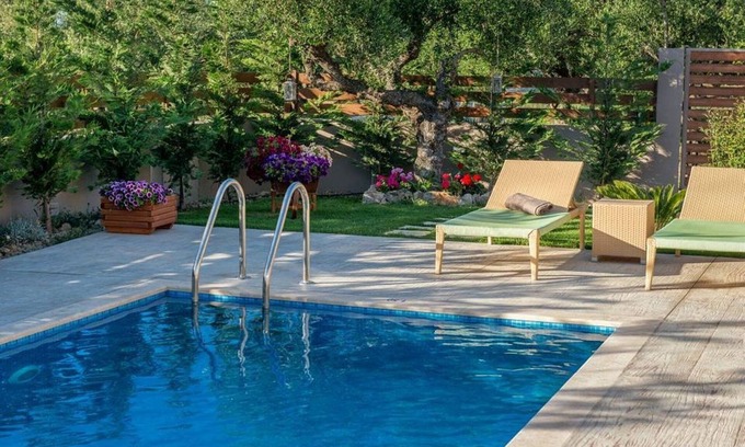 Planos Villa | Elegante Villa Zante | Villa Vatia 1 | Piscina Privada | Aire Acondicionado | 2 Dormitorios | Tragak