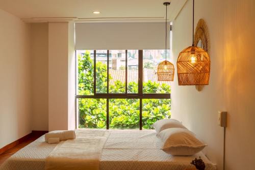 El Castillo Apartamento | Elegante habitación baño compartido en Poblado-B11