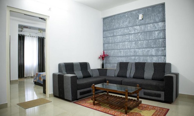 Guruvayur Apartamento | Elite Dharshan H5 - AC 2 BHK Apartment near Guruvayur Temple