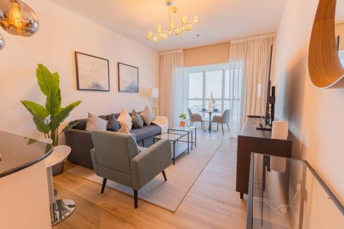 Al Sufouh 2 Apartamento | Elite Residence - Modern 1BR Apartment with Full Sea View
