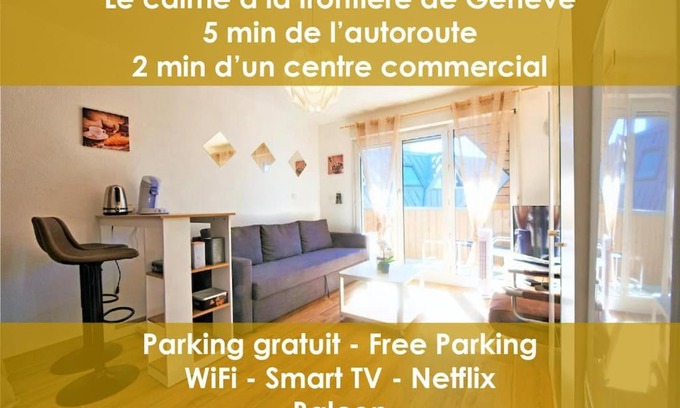 Etrembieres Apartamento | EMbnb - Studio Near Geneva - S204,4