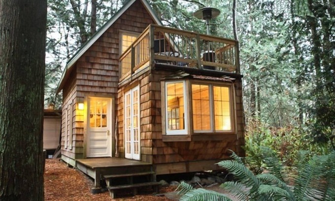 Point Roberts Cabaña | Casa de pan de jengibre en LilyPointParkLodges