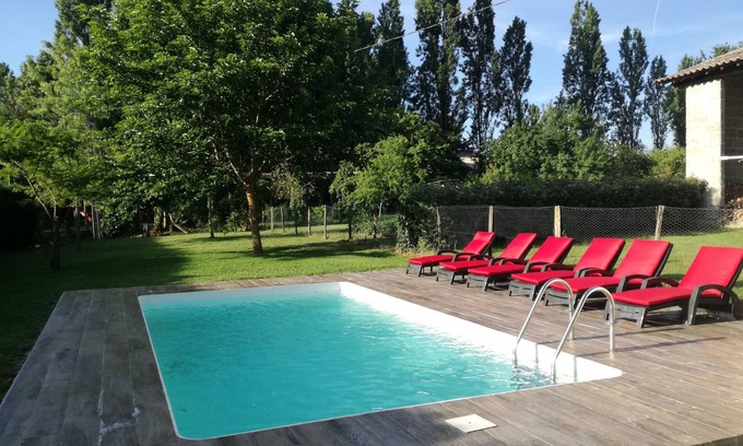 Tayac Casa | Enclosed air-conditioned house near St Emilion with garden and private pool