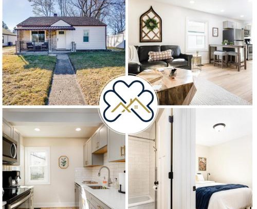 Northeast South Bend Apartamento | End Zone Escape - 2BR house 1 mile to ND Stadium!