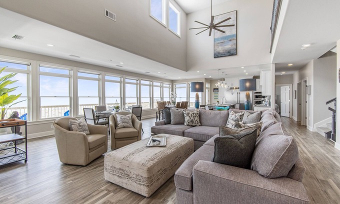 Navarre Beach Casa | Endless Summer-Gulf Front custom home for 20+. Pup friendly!