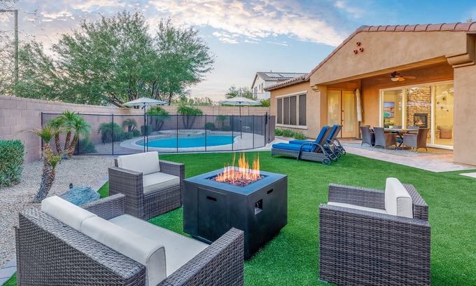 Sonoran Foothills Casa | Enjoy 2 Primary Suites, Heated Pool & Spa, Fun Game Room, Fire Pit, BBQ, More
