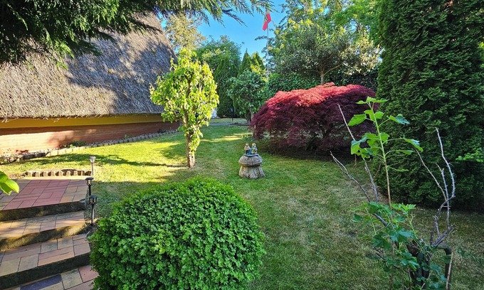 Saal Cabina | Enjoy a vacation close to the Baltic Sea in a Finnhütte directly on the Saaler Bodden.