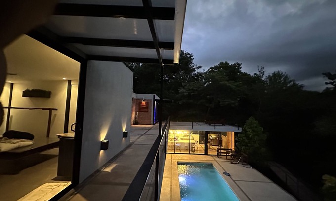 Santa Cruz Casa | Enjoy privacy and nature in this open concept home and relaxing pool.