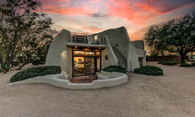 Desert View Village Casa | Enjoy Sunsets In Sonoran Desert, Hot Tub & Casita at Cave Creek Santa Fe Ranch!