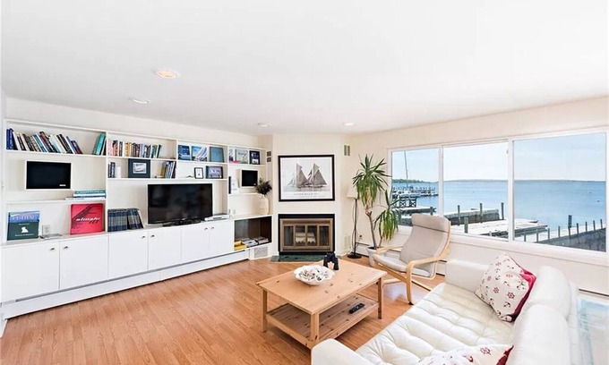 Bristol Casa | Enjoy the waterfront and sunsets from the deck overlooking Bristol Harbor!