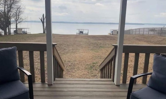 Athens Casa | Enjoy this SPECTACULAR VIEW of Lake Wheeler from our beautiful 4 bedroom home!