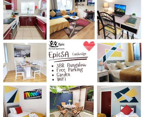 Cambridge Apartamento | Epicsa - Quiet Bungalow, 3 Bedroom with Parking & Garden