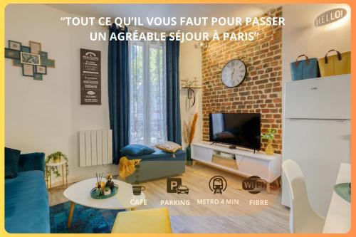 Saint-Ouen Apartamento | Escale à Paris Metro & Parking