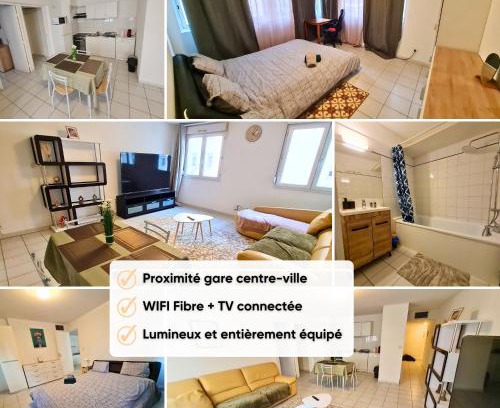 Gares Apartamento | Escale en ville - T2 lumineux gare centre-ville