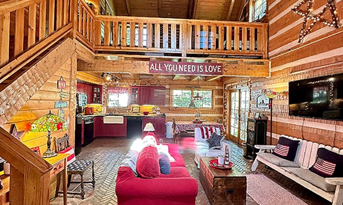 Bass Lake Cabina | La cabaña del monte lago bajo Entrar con acceso WiFi en Willow Cove