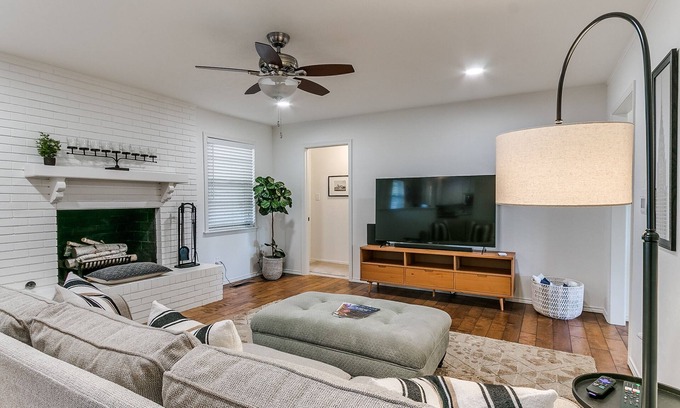 Central Oklahoma City Casa | Escape to Your Chic Family Haven in The Village!