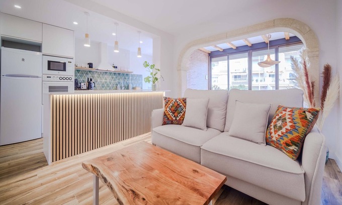 Platja de l'Arenal Apartamento | Esencia del Arenal Javea Apartment, con Terraza soleada y junto a la Playa
