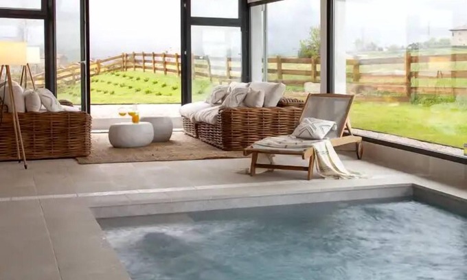San Vicente de la Barquera Casa | Villa Evarista Prellezo Cantabria, Villa sublime con piscina climatizada y vistas